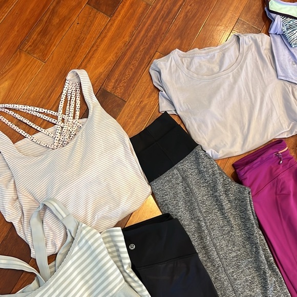 🌸 12 Piece Lot Lululemon Pants Tops Shorts Size 4 - Picture 4 of 7